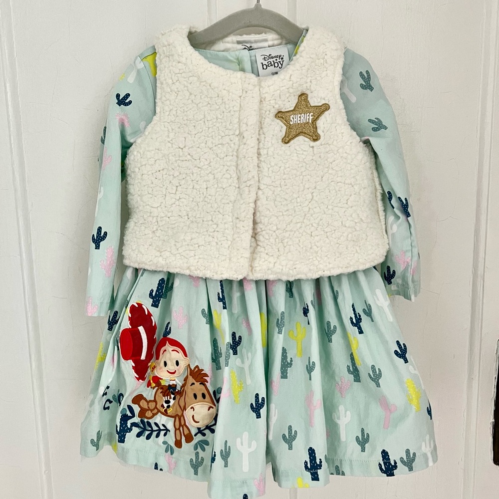 Disney Pixar Toy Story Jessie Dress Vest Set